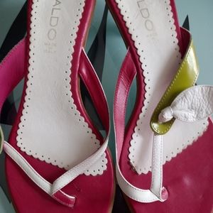 Aldo kitten heel sandals